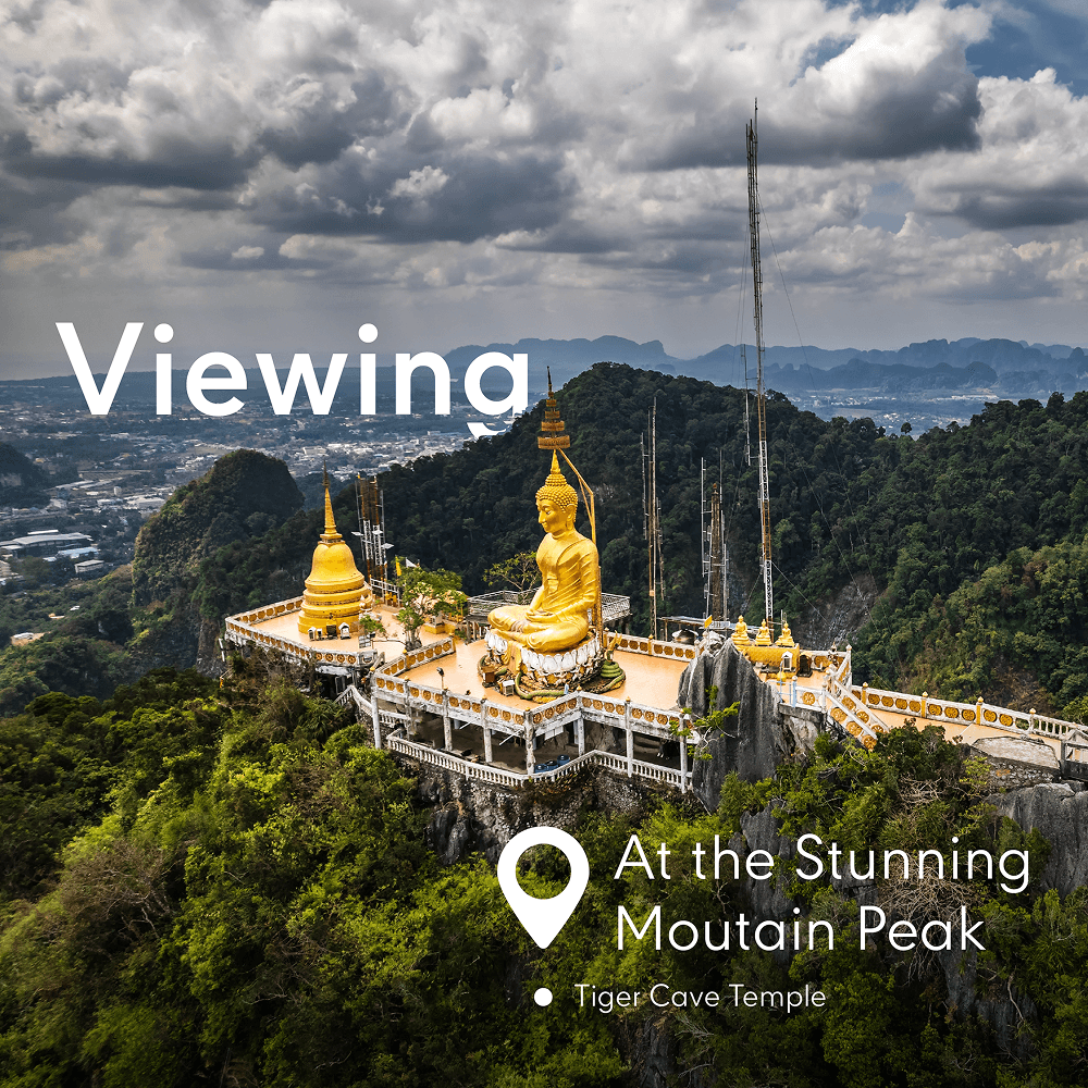 Viewing at the stunning mountain peak
