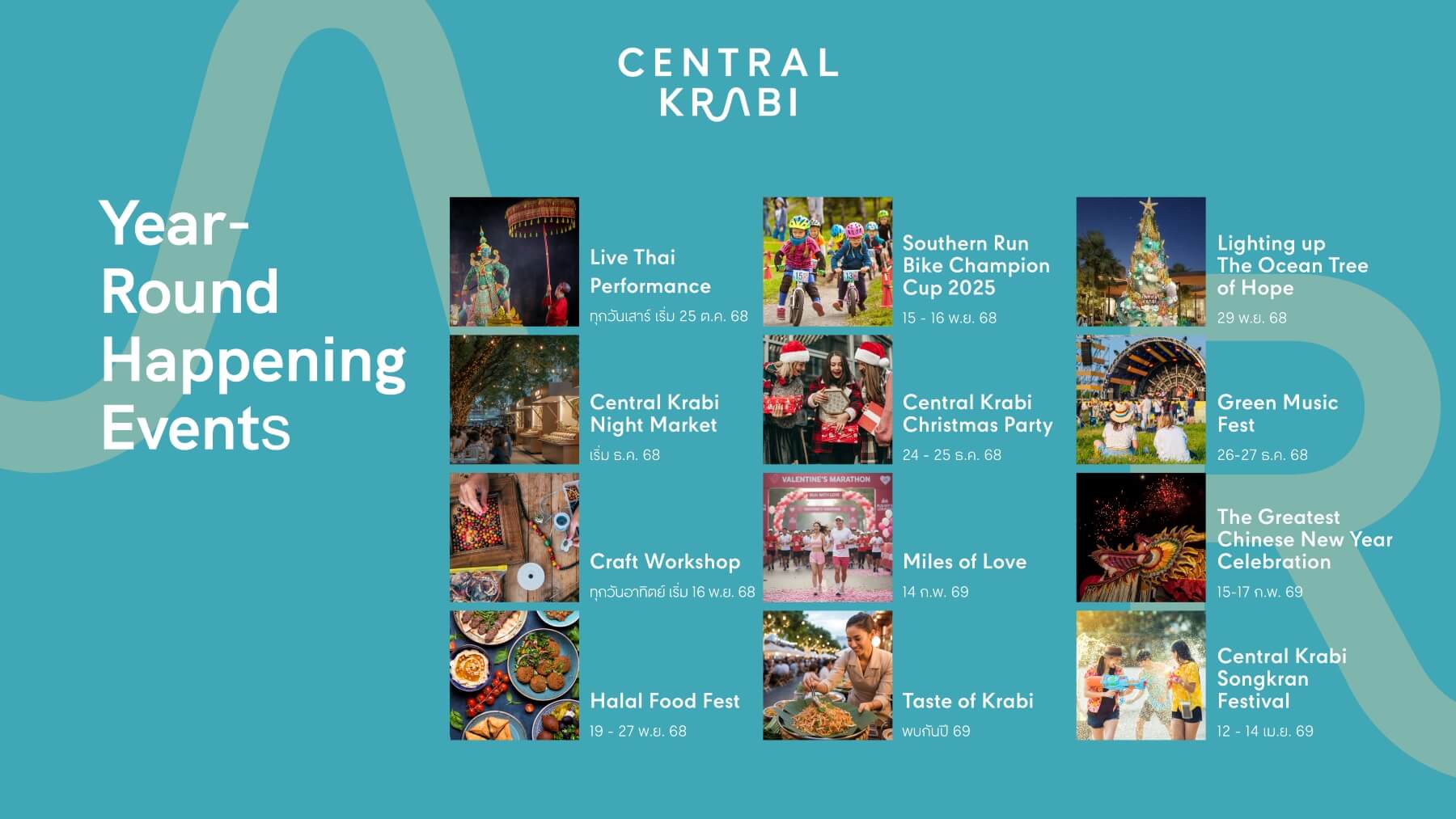 ไฮไลต์กิจกรรมแห่งความสนุก เพื่อความสุขของชาวกระบี่